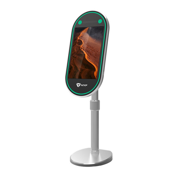 2GB 16GB Time Attendance Face Recognition ID Machine Qual Core With Fingerprint Scanner 0